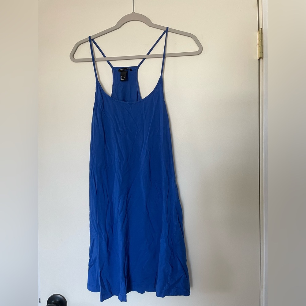 Royal blue H&M medium cover up tank top